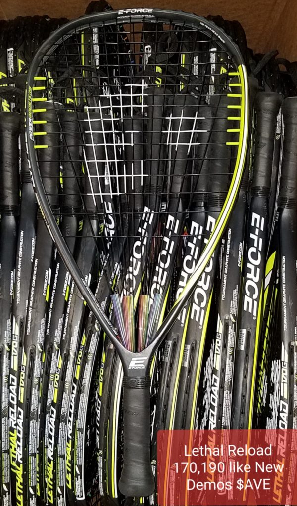 Brand New or Like New RELOAD LETHALS AT RACQUETS4LESS Eforcelethal